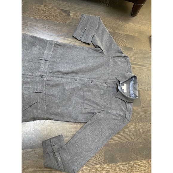 Treasure & Bond Jumpsuit Heathered‎ Cotton Boiler in Gray ~ S - Picture 3 of 4